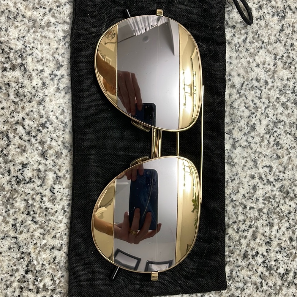Christian Dior Split Silver/Gold Aviators
